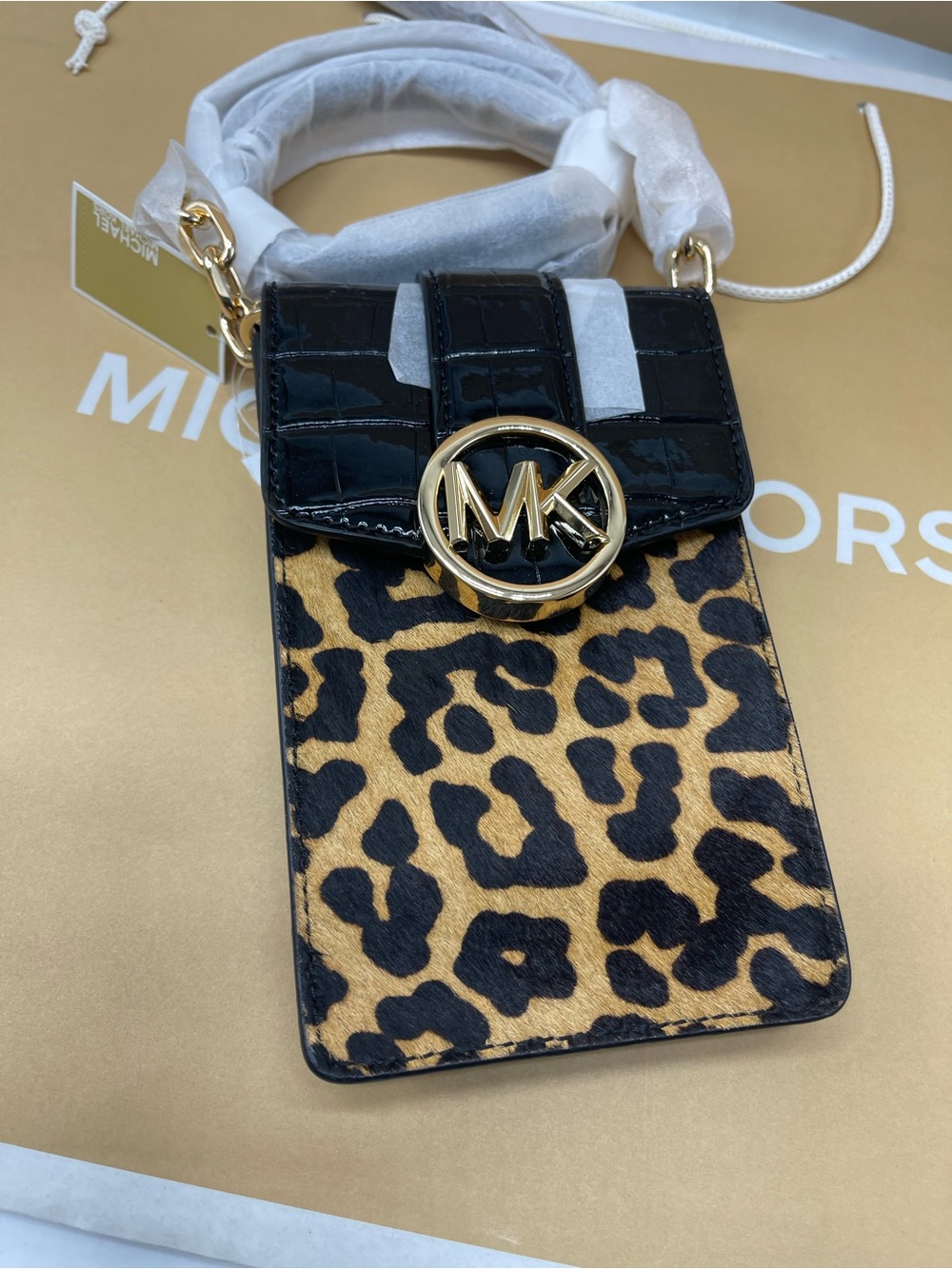Michael Kors Carmen Small NS Phone XBODY HairCalf
Black Multi - Picture 13 of 16